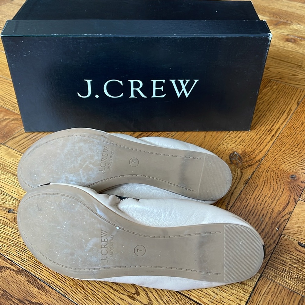 CAP TOE LEATHER FLATS - Picture 6 of 8